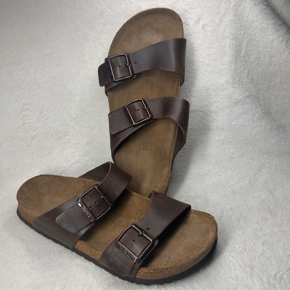 Birki's by Birkenstock Sandals Brown EU 42 – US Women's 11 Wide / Men's 9 Reg. - Picture 2 of 12